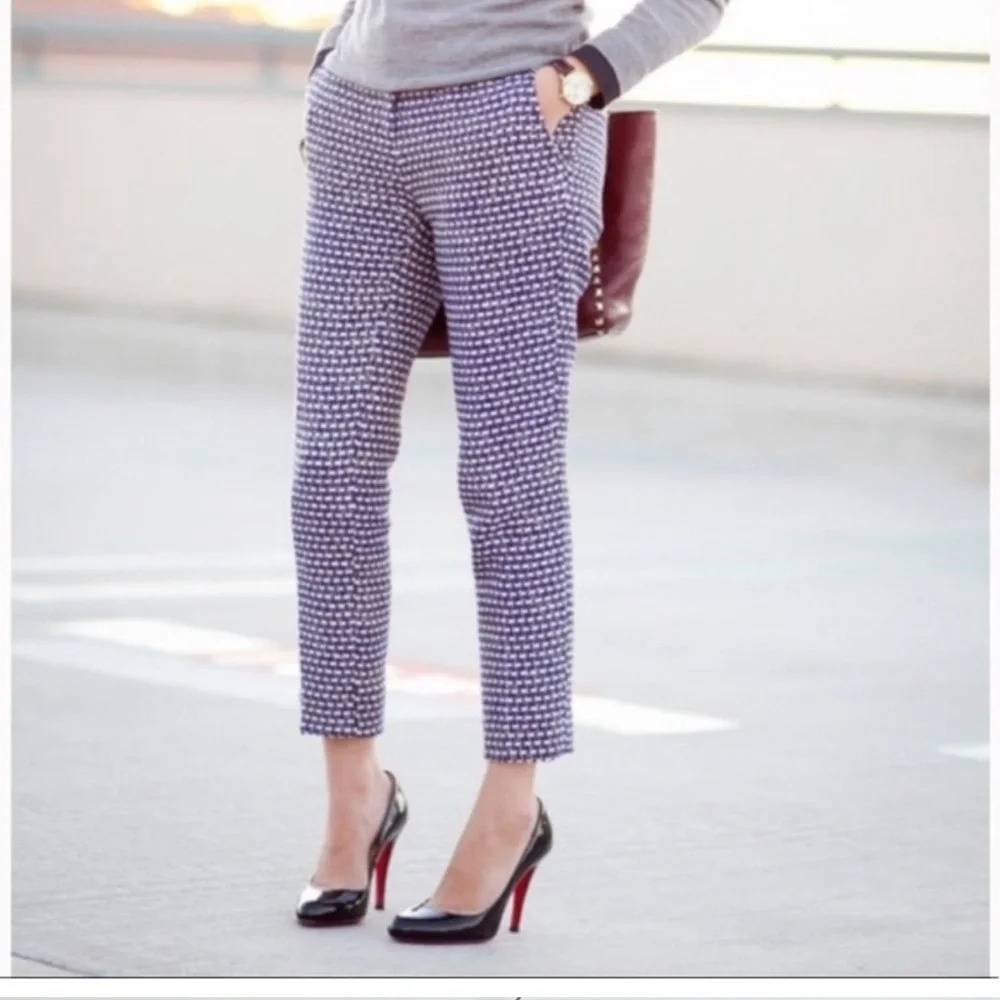 J‎ Crew Tweed Cafe Capri Pants Size 6 Tall